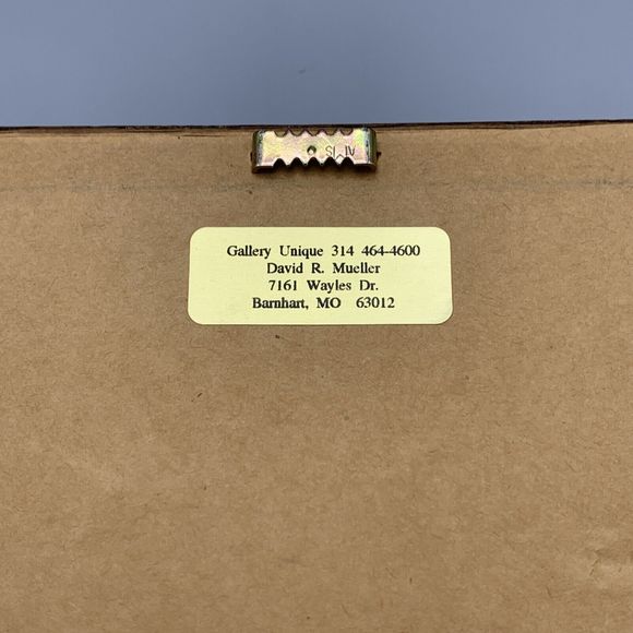 Framed Geisha Girl in Kimono Robe Fan Etched Art D R Mueller Signed Faux Marble - Picture 13 of 14